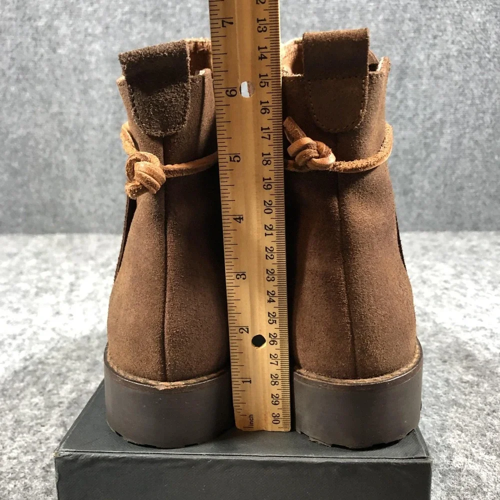 Timberland Ankle Boots Womens 8 M Brown Suede Lug Sole‎ Italy